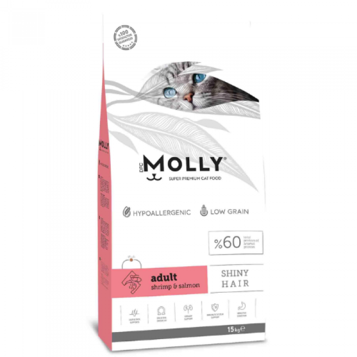 Molly Karidesli Somonlu Yetişkin Kedi Maması 15 kg Molly Karidesli Somonlu Yetişkin Kedi Maması 15 kg