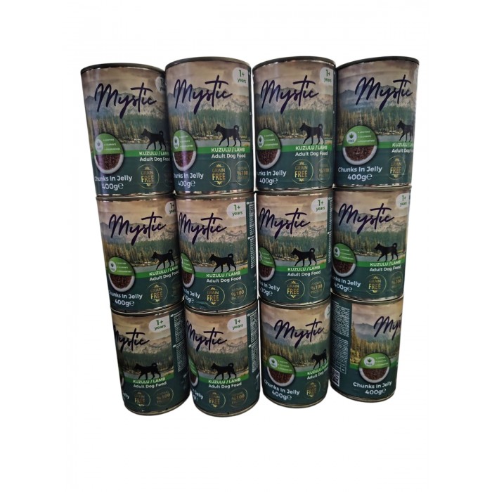 Mystic  KÖPEK KONSERVE KUZULU 400 GR 12'Li