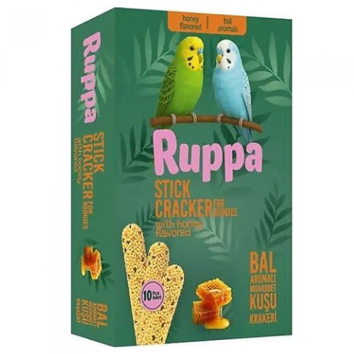 Ruppa Bal Aromalı Muhabbet Kuşu Krakeri 10'lu