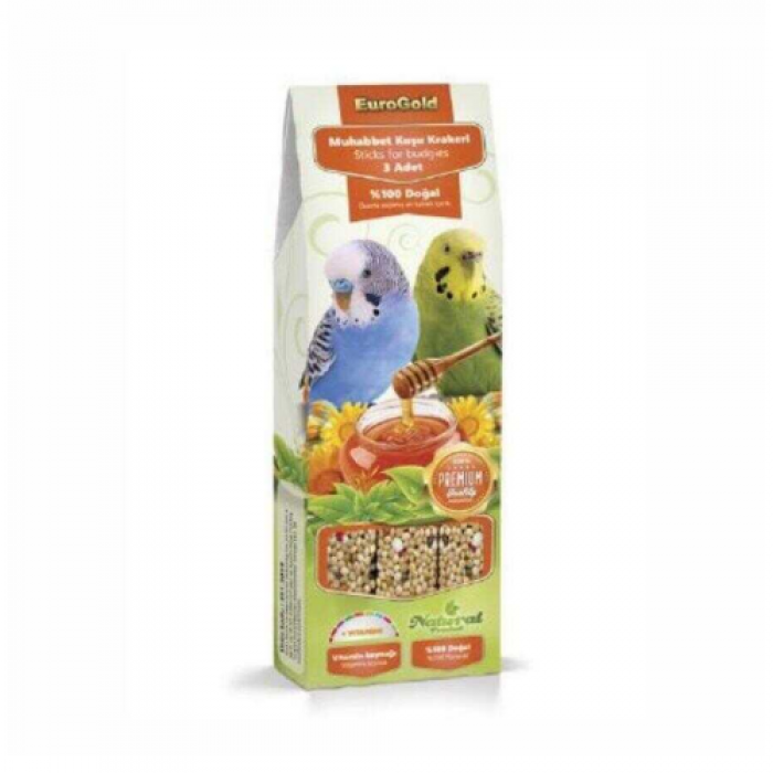 Euro Gold Muhabbet Kuşu Ballı Kraker Üçlü 95 Gr