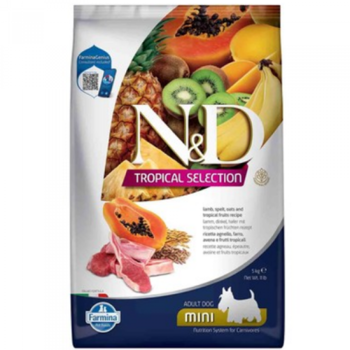 N&D Tropical Selection Düşük Tahıllı Kuzu Etli ve Tropikal Meyveli Küçük Irk Yavru Köpek Maması 1,5 kg N&D Tropical Selection Düşük Tahıllı Kuzu Etli ve Tropikal Meyveli Küçük Irk Yavru Köpek Maması 1,5 kg