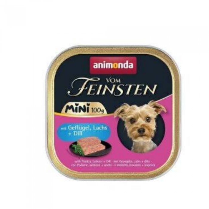 Animonda Vom Feinsten Kümes Hayvanlı ve Somonlu Mini Irk Yetişkin Köpek Konservesi 100 Gr, Animonda Vom Feinsten Kümes Hayvanlı ve Somonlu Mini Irk Yetişkin Köpek Konservesi 100 Gr,