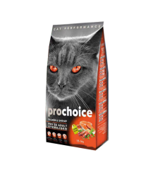 Prochoice Pro 33 Somonlu ve Karidesli Düşük Tahıllı Kısırlaştırılmış Kedi Maması 15 kg