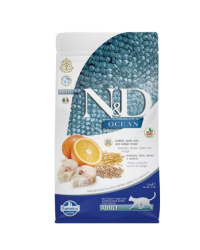 N&D Ocean Düşük Tahıllı Morina Balıklı ve Portakallı Yetişkin Kedi Maması 10 kg