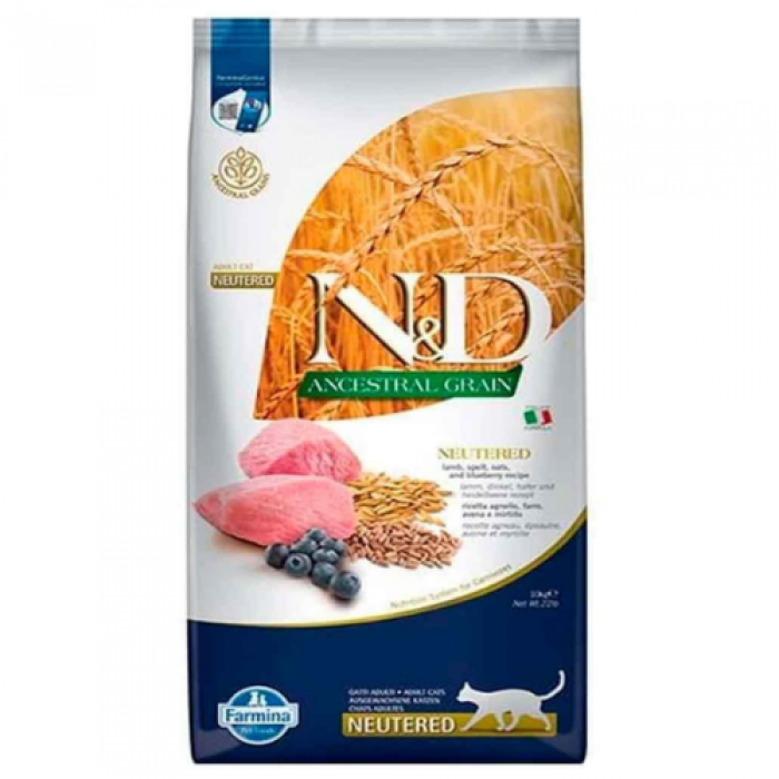 N&D Düşük Tahıllı Kuzulu Kısırlaştırılmış Kedi Maması 10 kg N&D Düşük Tahıllı Kuzulu Kısırlaştırılmış Kedi Maması 10 kg