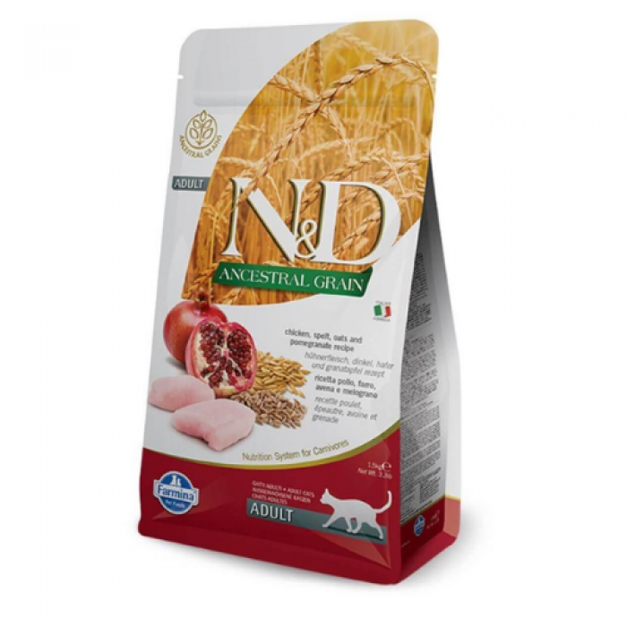 N&D Düşük Tahıllı Tavuklu Narlı Yetişkin Kedi Maması 1,5 kg N&D Düşük Tahıllı Tavuklu Narlı Yetişkin Kedi Maması 1,5 kg