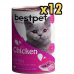Bestpet Jöle İçinde Parça Etli Tavuklu Konserve Yavru Kedi Maması 400 gr x 12 Adet