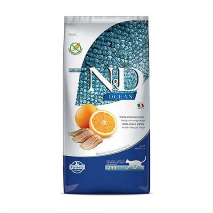 N&D Ocean Tahılsız Ringa Balıklı ve Portakallı Yetişkin Kedi Maması 10 kg N&D Ocean Tahılsız Ringa Balıklı ve Portakallı Yetişkin Kedi Maması 10 kg
