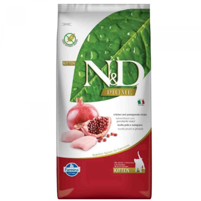 N&D Prime Kitten Tahılsız Tavuklu ve Narlı Yavru Kedi Maması 10 kg N&D Prime Kitten Tahılsız Tavuklu ve Narlı Yavru Kedi Maması 10 kg
