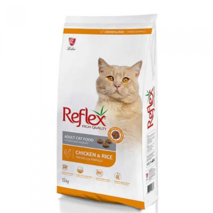 Reflex Tavuklu Pirinçli Yetişkin Kedi Maması 15 kg Reflex Tavuklu Pirinçli Yetişkin Kedi Maması 15 kg